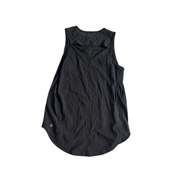 LULULEMON Black Workout Swing Tank Top Size 8 - Picture 5 of 5